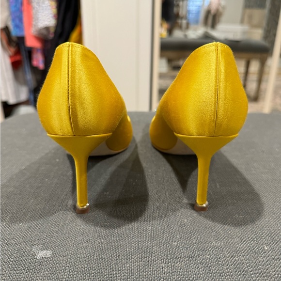 Manolo Blahnik Hangisi Satin Heels - Picture 5 of 9